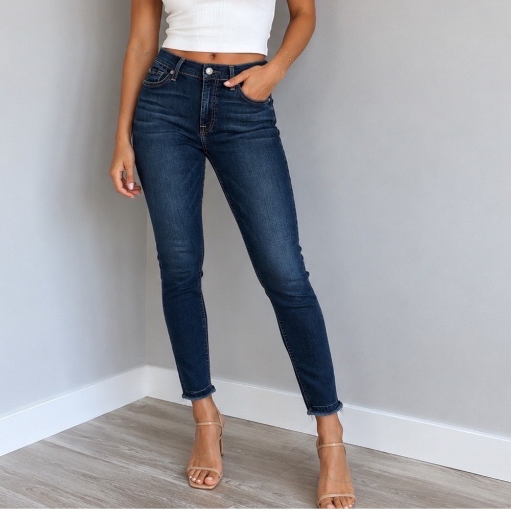 7 For All Mankind B(air)The Ankle Skinny Jeans Size 27 Mid Rise Stretch